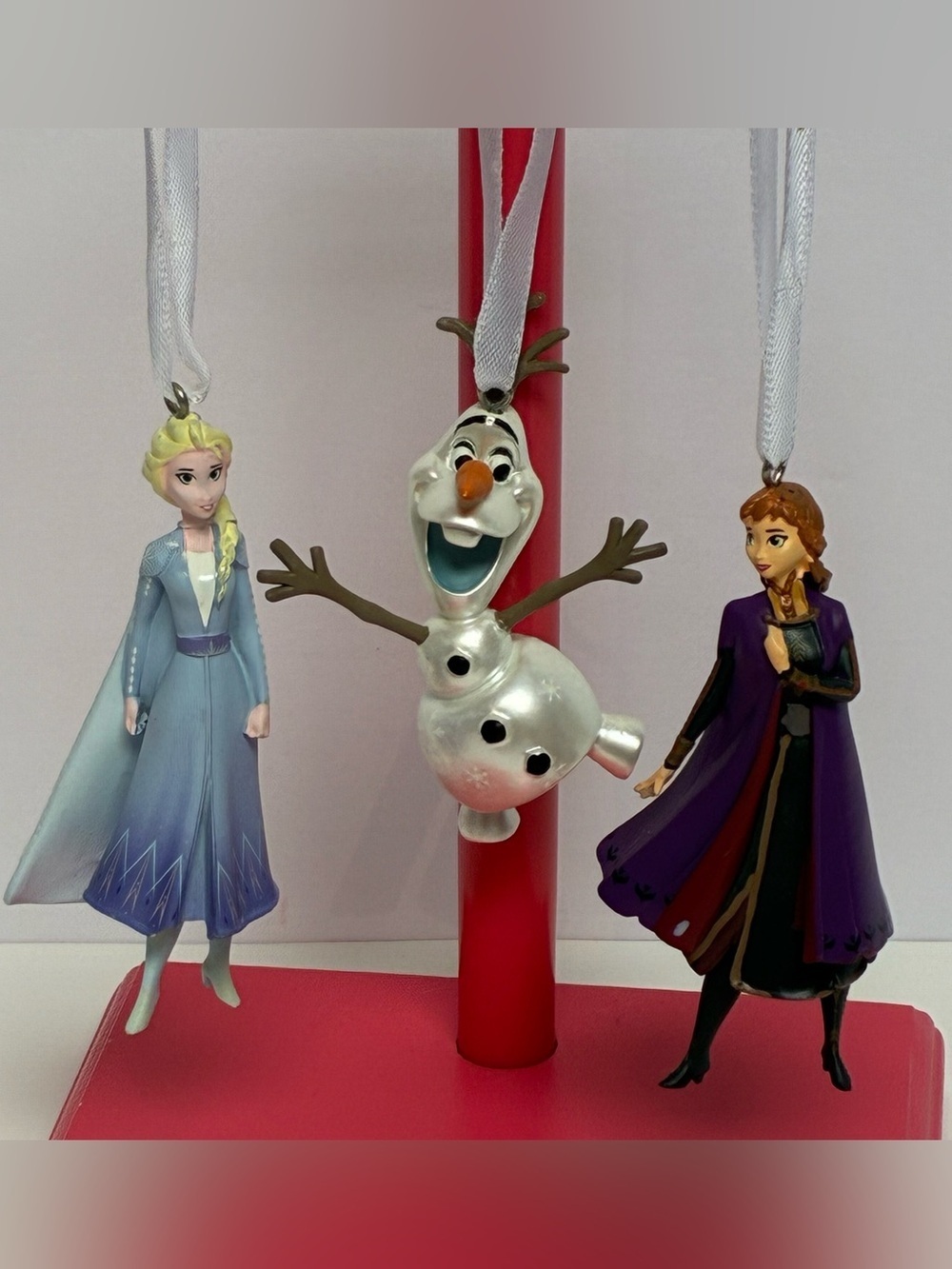 Disney Frozen Ornaments Set of 3 Olaf Anna Elsa Christmas Tree Decor